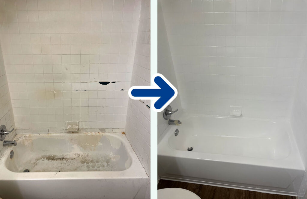 shower refinishing before after
